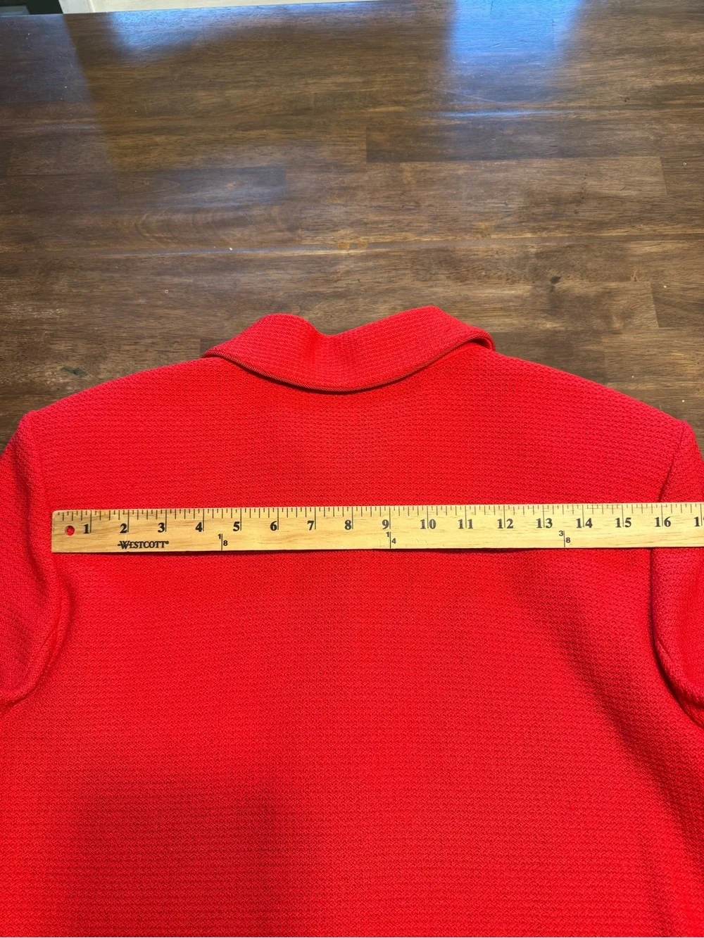 St. John Collection Women’s Long Sleeve Red Knit Zip Up Jacket Blazer SZ 14